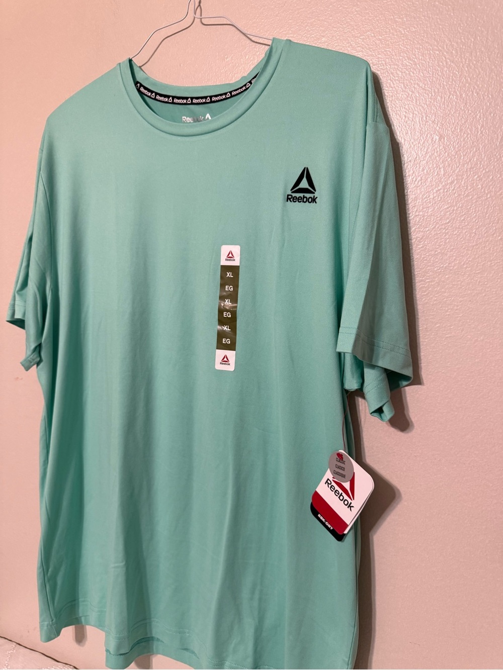Reebok Men’s Short Sleeve Crew Tee - Mint